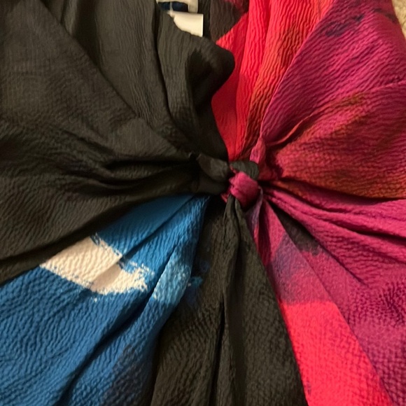 Diane Von Furstenberg Multicolor Women's Silk Romper Shorts Sz 0 - Picture 5 of 8